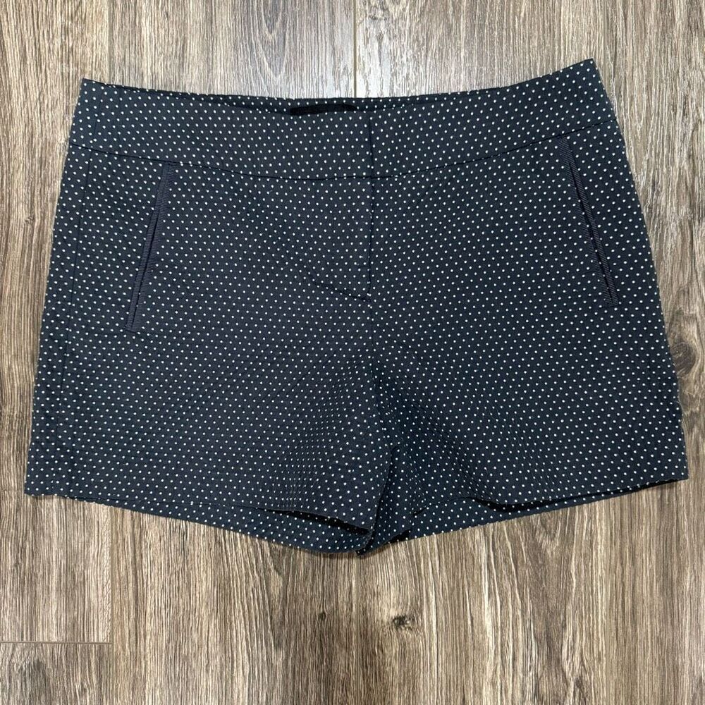 Cynthia Rowley Navy Blue & White Polka Dot Shorts.